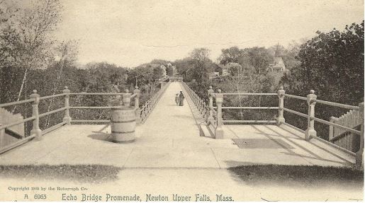 The Echo Bridge Railings a century ago