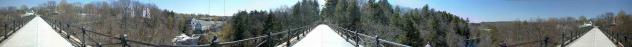 Panorama of Hemlock Gorge in Spring