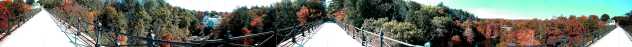 Panorama of Hemlock Gorge in the Fall