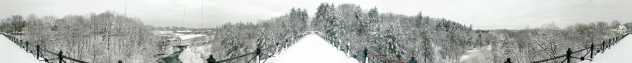Panorama of Hemlock Gorge in Winter