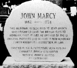 Memorial to John Marcy