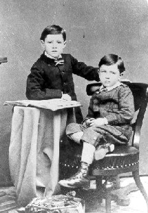 Willard and George, sons of Willard and Elizabeth Pettee March, c. 1878