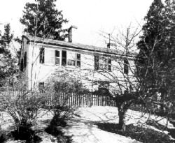Jonathan bixby House, c. 1750. Now at 744 Quinobequin Road after being moved from Worcester Turnpice next to Wiswall's Tavern