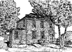 House at 1034 Chestnut Street build by Gen. Simon Elliot. Moved to this location in the late 1790s to make way for Perkins mill.