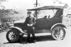 Ellery Marcy and his Model T Ford