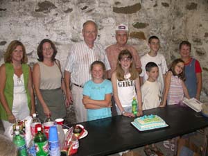Four generations of the Newcomb family at the Dedication