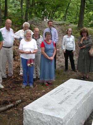 At the dedication