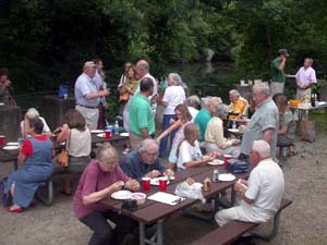 At the picnic