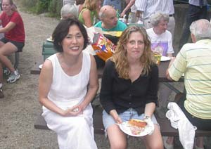 Soon Cho and Sarah Hannah at the picnic
